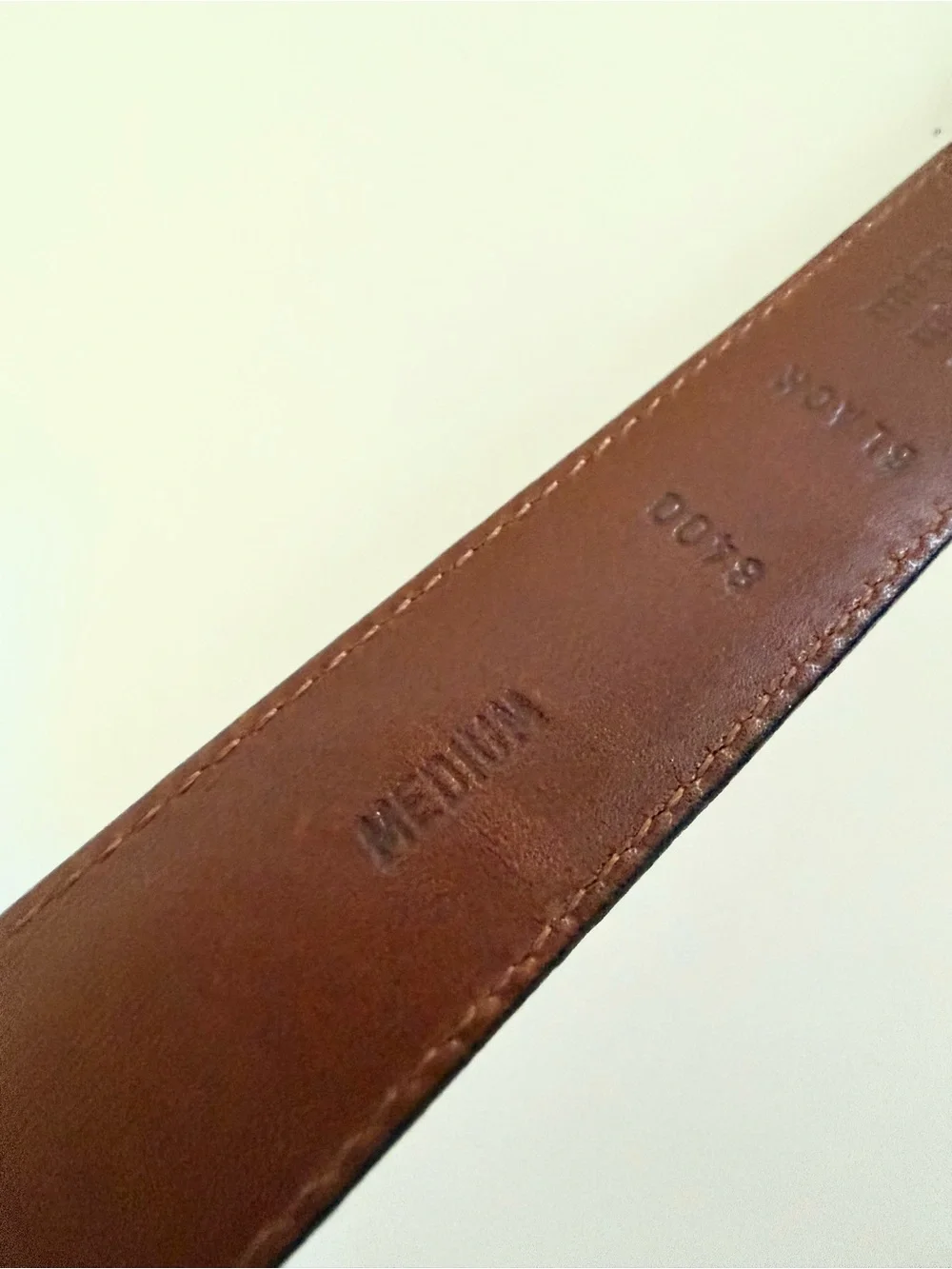 Coach Vintage 8400 Black Leather Belt Medium 35”